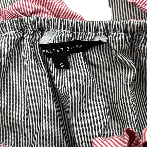 Walter Baker Derrick Striped Ruffle Off Shoulder Top Size S - Picture 7 of 7